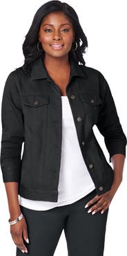 Jessica London Classic Cotton Denim Jacket