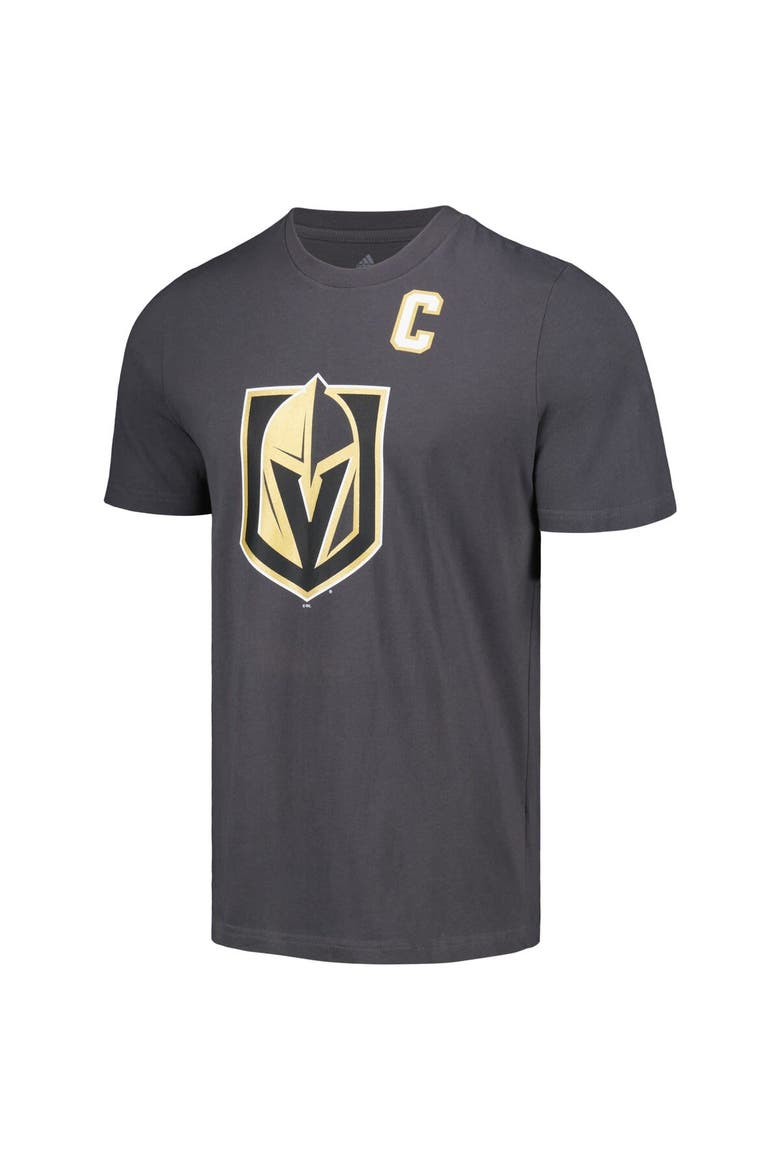 Men's adidas Mark Stone Gray Vegas Golden Knights Fresh Name & Number T-Shirt, Alternate, color, Gray