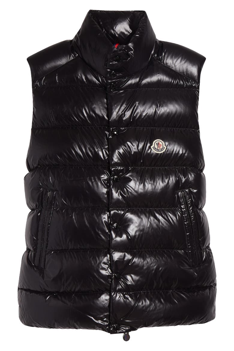 Tibb Water Repellent Down Puffer Vest, Alternate, color, BLACK