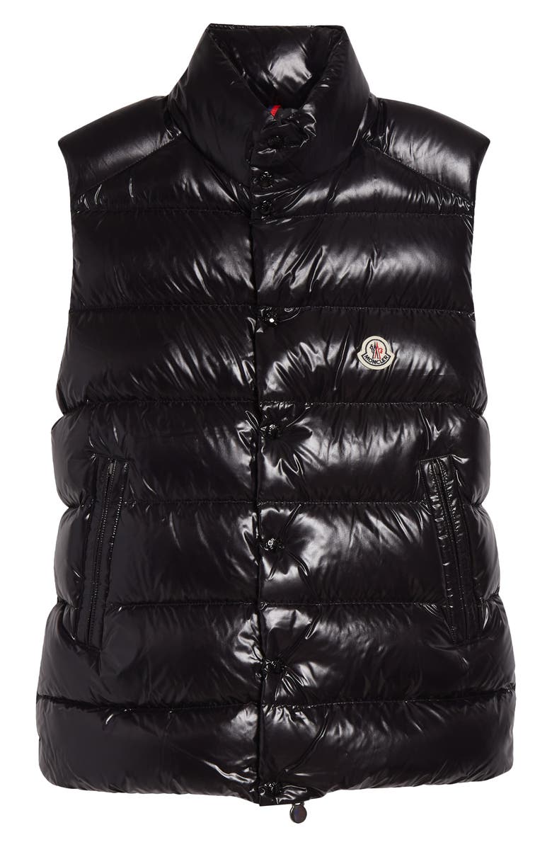 Moncler Tibb Water Repellent Down Puffer Vest, Alternate, color, Black
