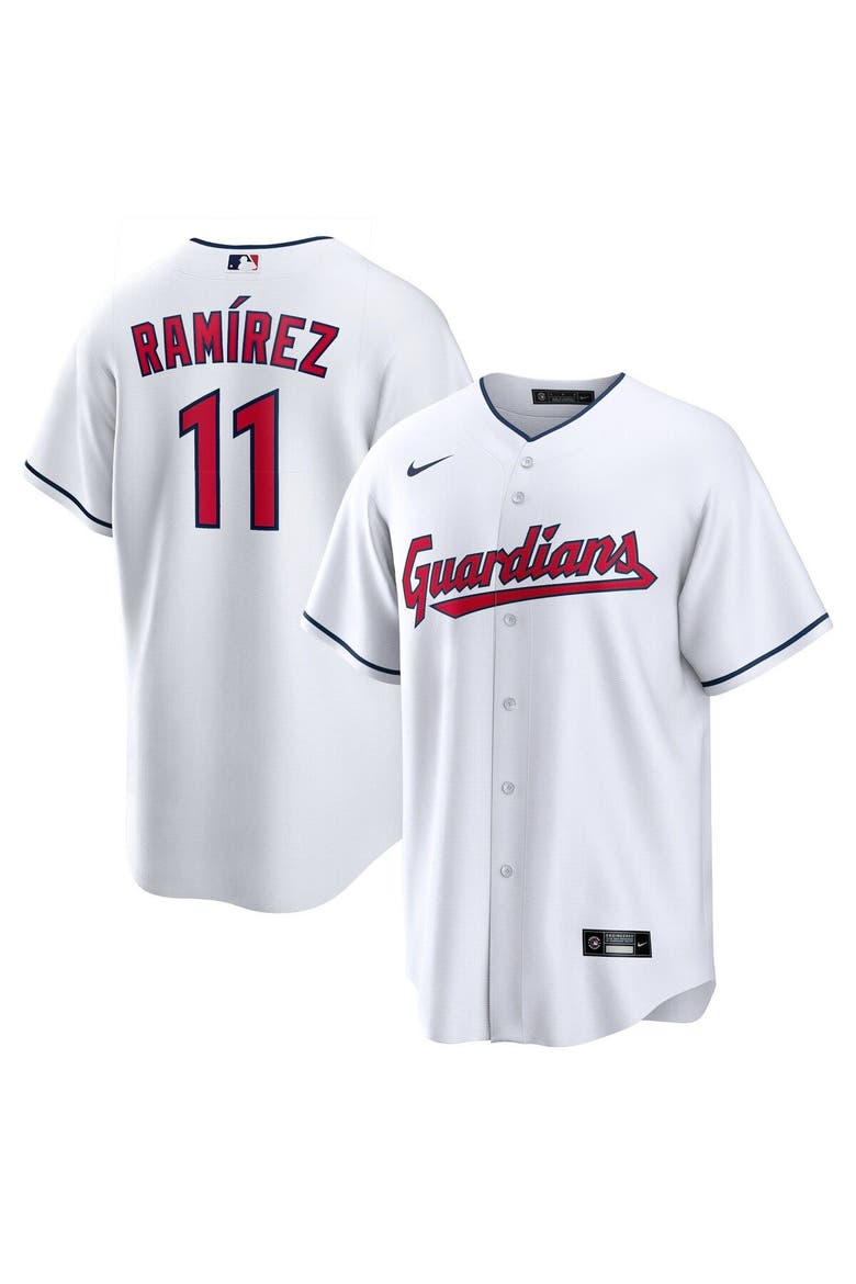Men's Nike José Ramírez White Cleveland Guardians Replica Player Jersey, Main, color, White