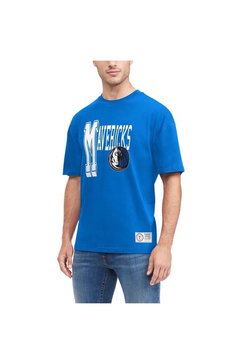 Men's Tommy Jeans Blue Dallas Mavericks Mel Varsity T-Shirt, Main, color, Blue