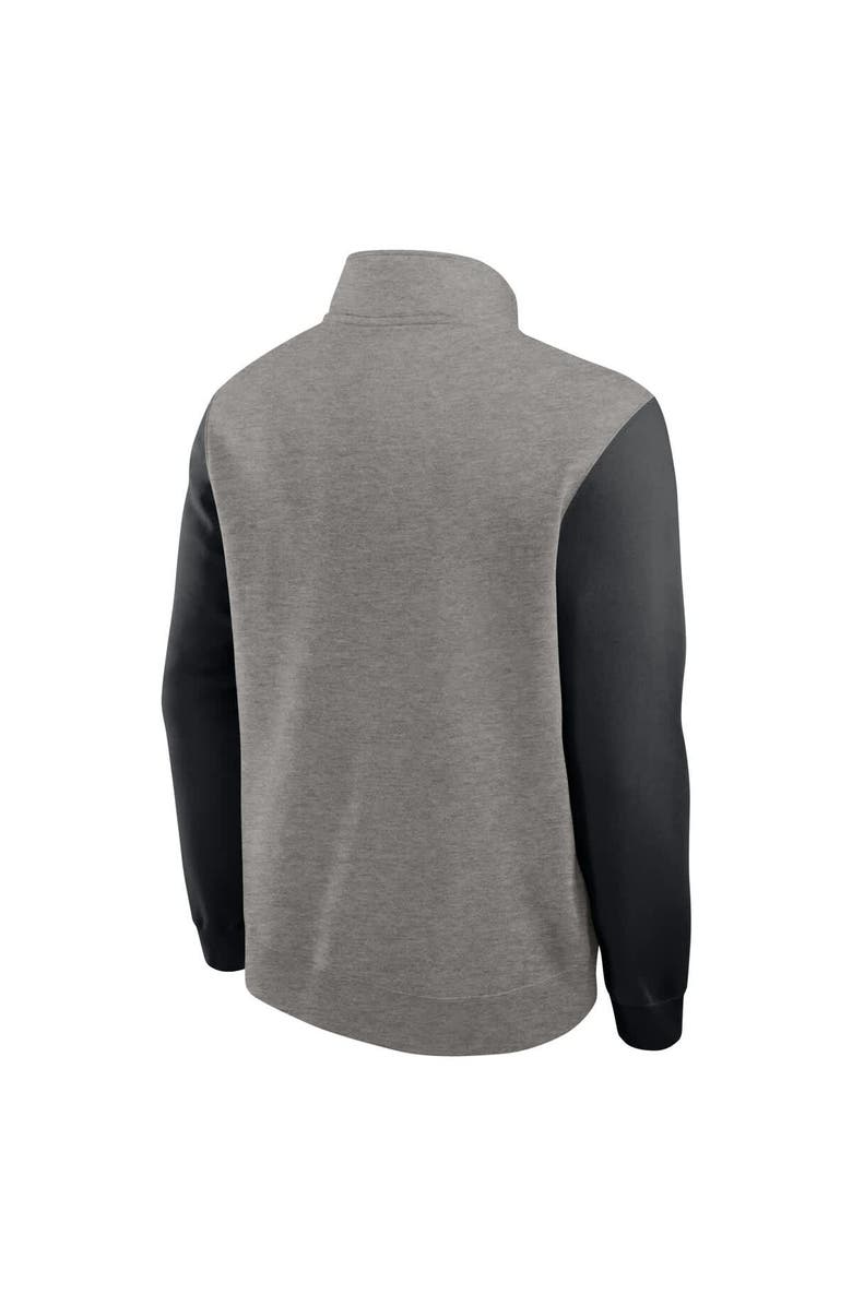 Nike Men's Nike Heather Gray/Black Kentucky Wildcats Club Fleece Half-Zip Pullover, Alternate, color, Heather Gray