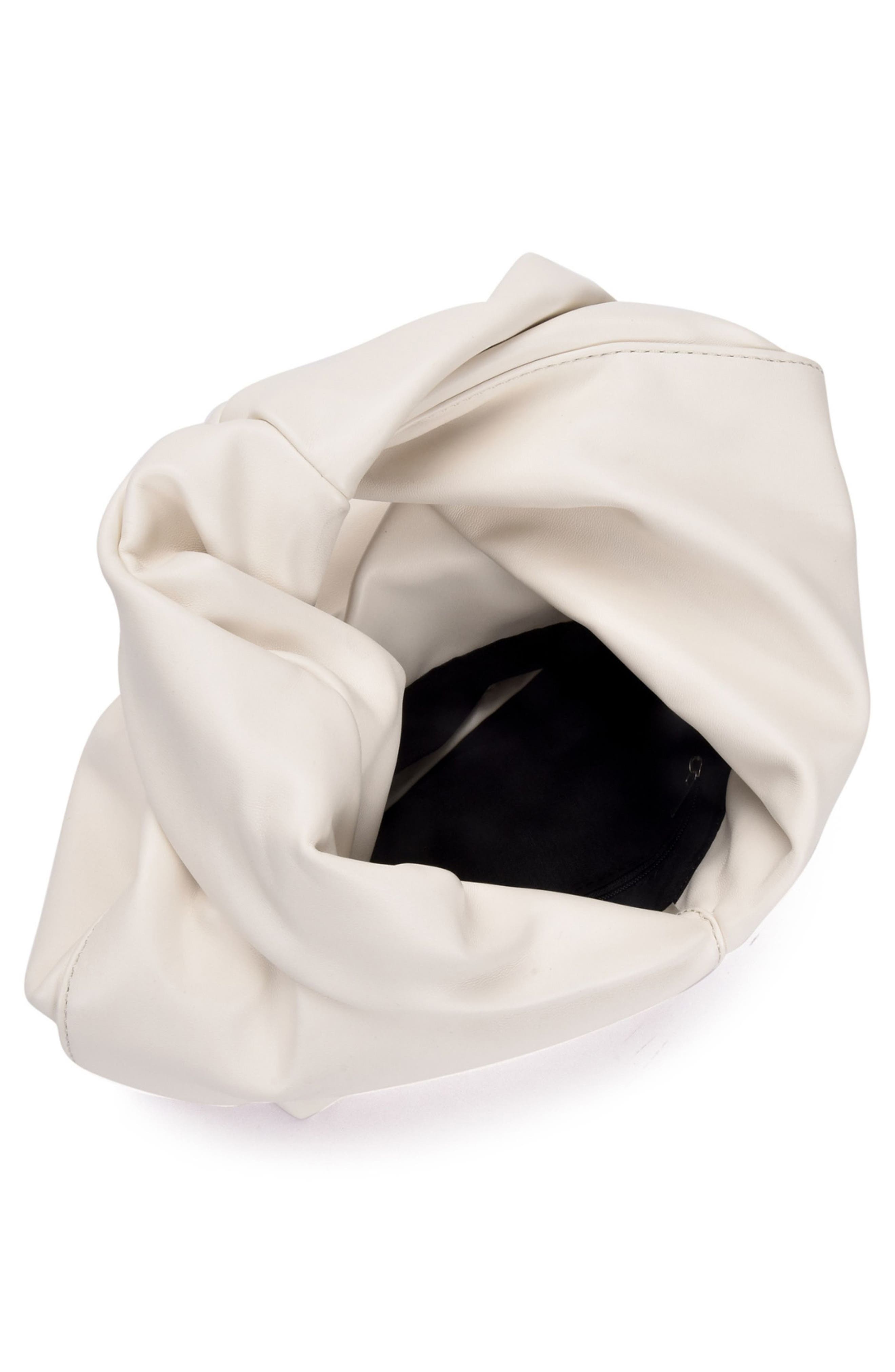 Adornia Slouchy Twist Hobo Bag, Alternate, color, White