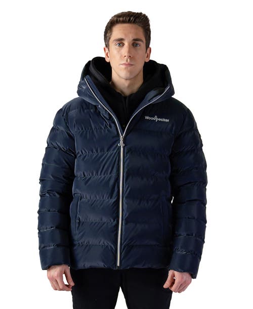 Woodpecker Sparrow Medium Weight Coat In Blue