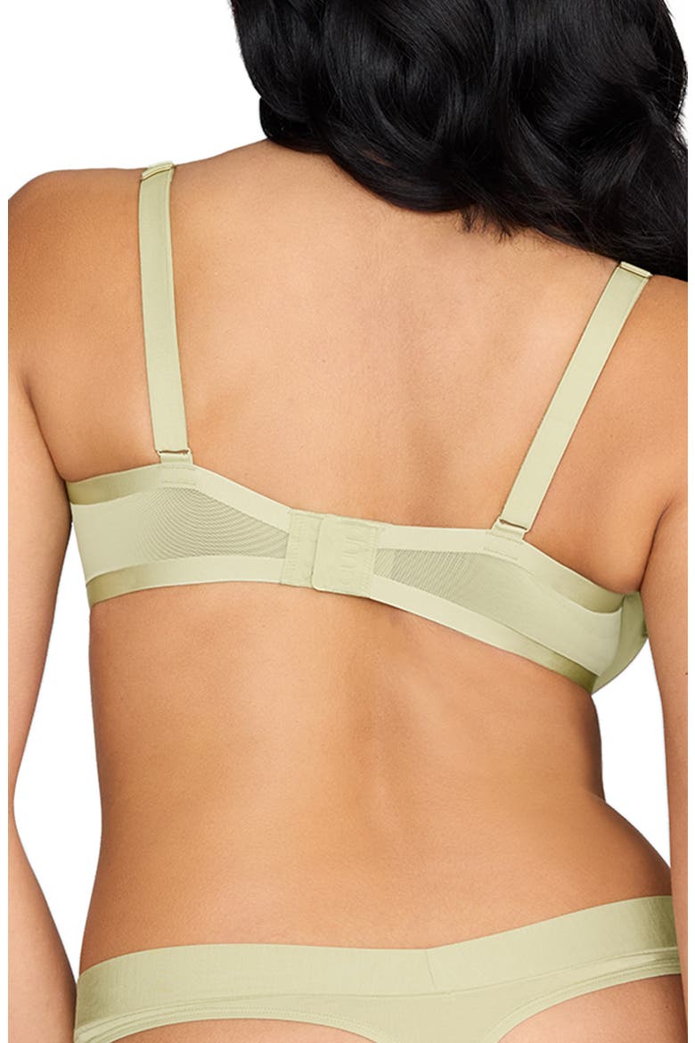 The Plunge Underwire Sheer Mesh Bra, Alternate, color, MEADOW
