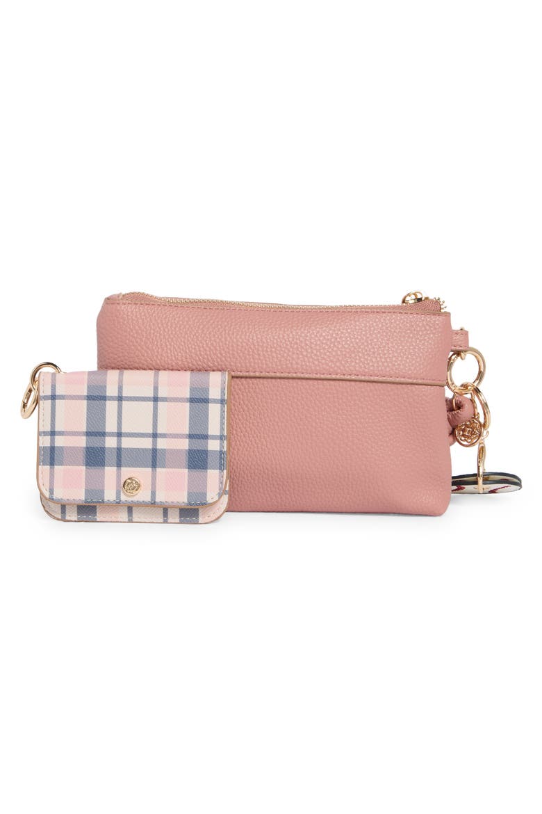 3-Piece Wristlet Set, Alternate, color, AGED ROSE-NAVY ROSE PLAID