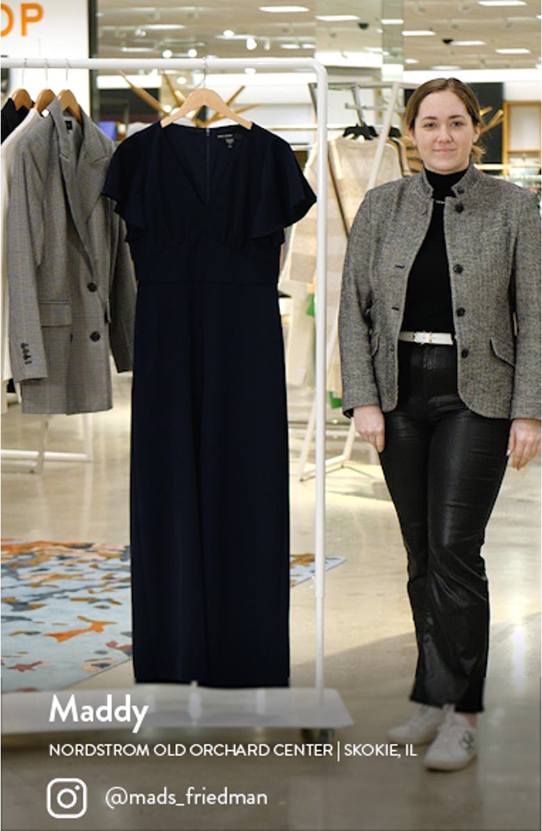 Flutter Sleeve Wide Leg Jumpsuit, sales video thumbnail