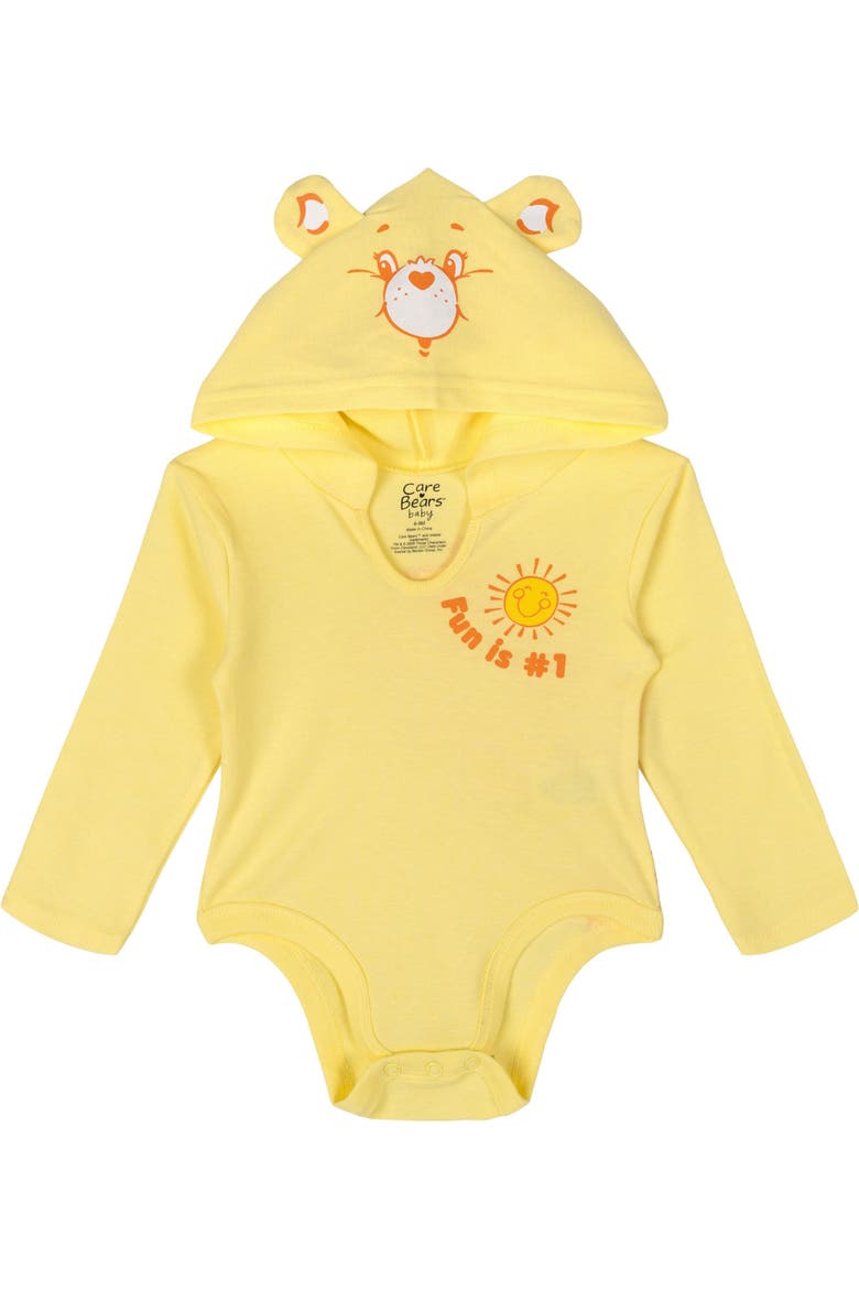 3-Pack Hooded Creepers, Alternate, color, Care Bears Multi