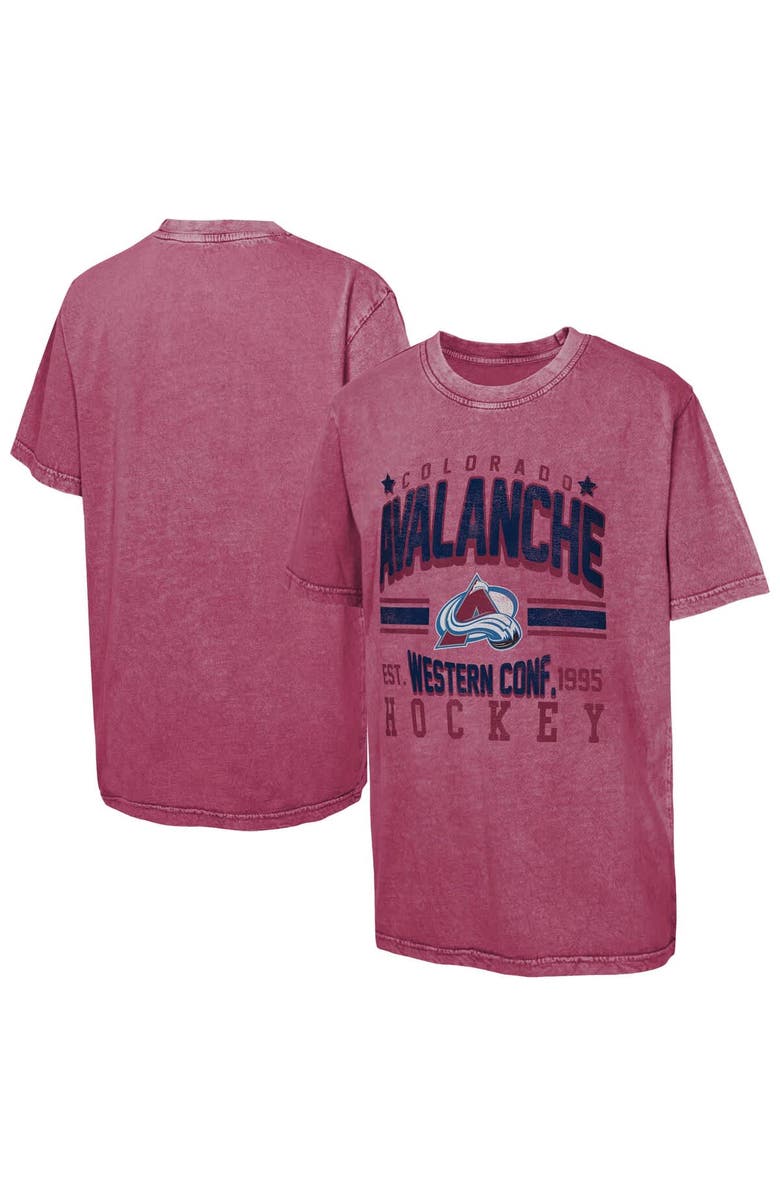 Outerstuff Youth Burgundy Colorado Avalanche Sure Short T-Shirt, Alternate, color, Burgundy