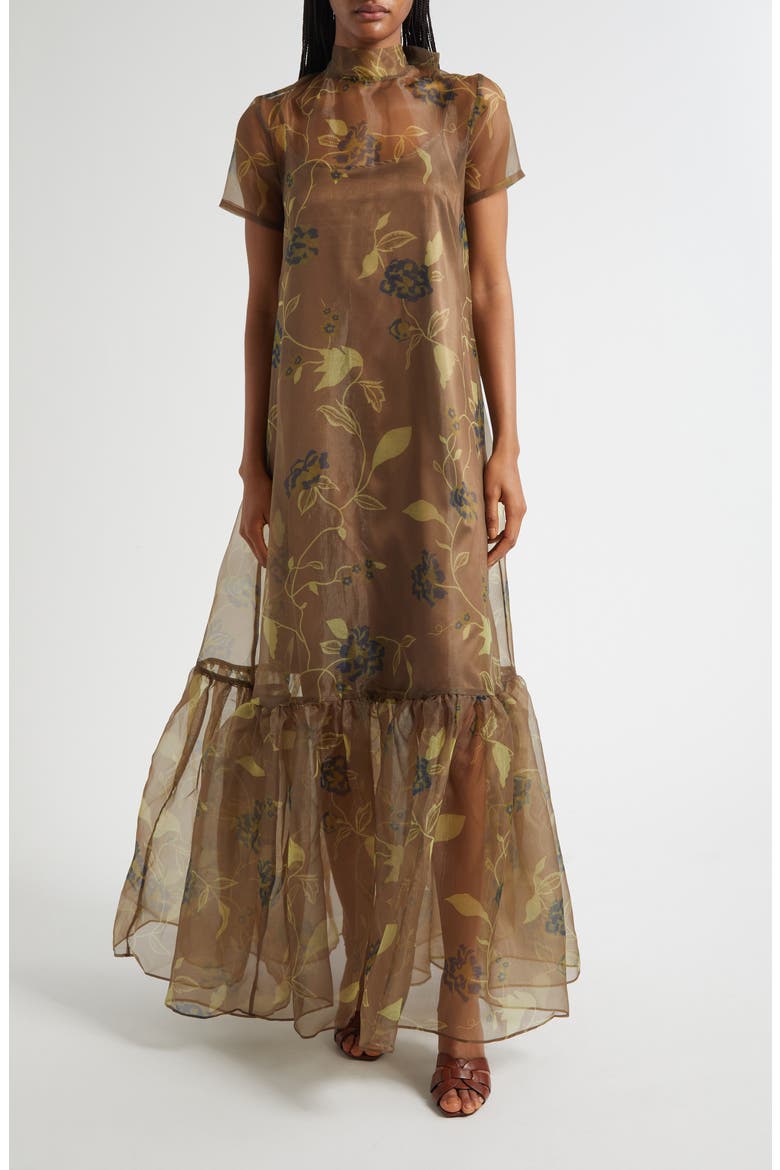 Calluna Floral Chiffon Dress, Main, color, VINTAGE FLORAL