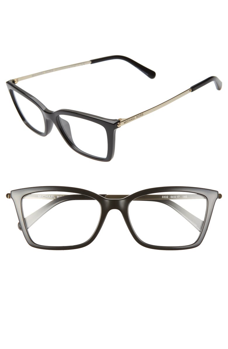 Michael Kors 54mm Square Optical Glasses, Main, color, 