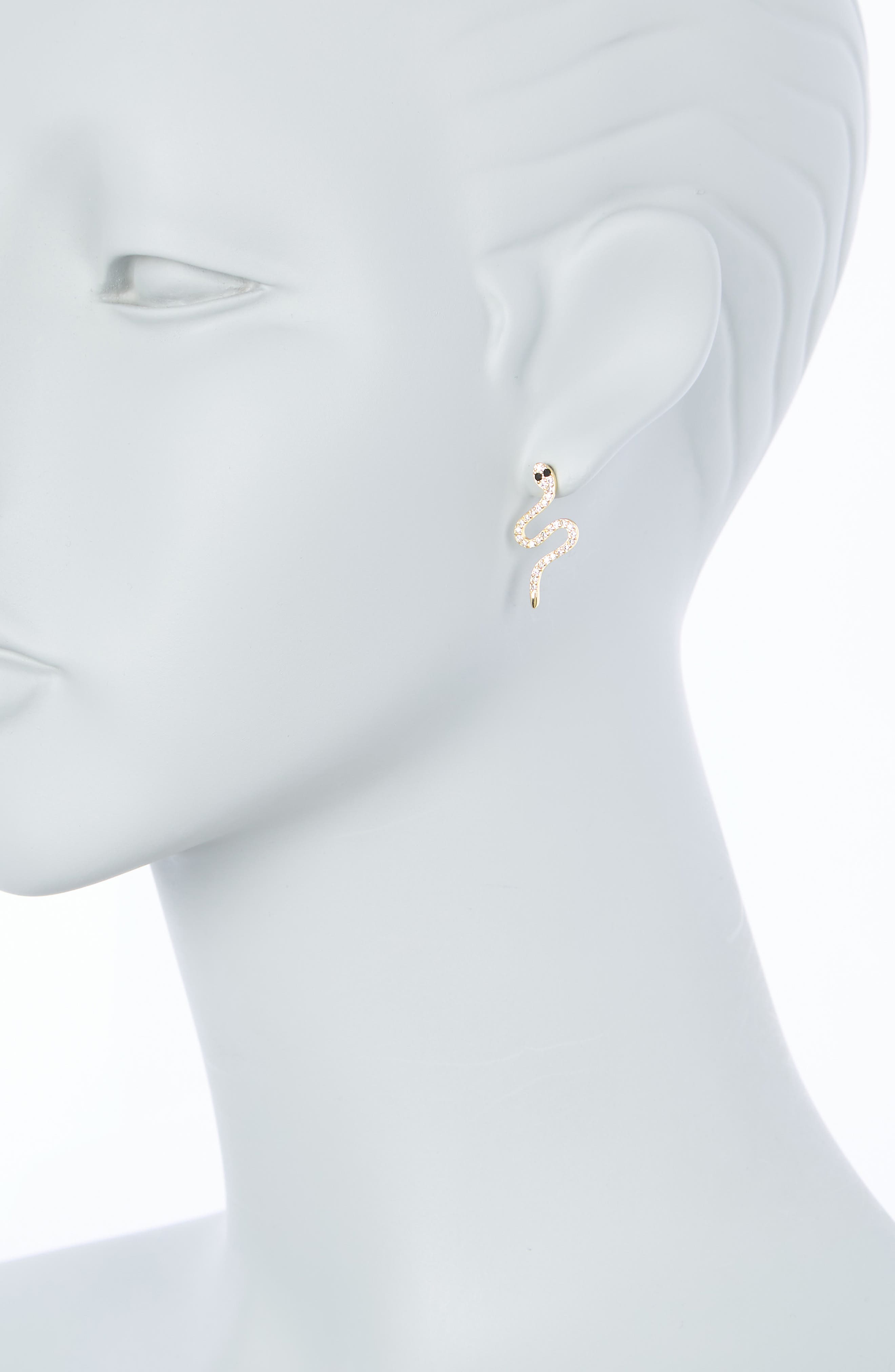 Adornia 14K Gold Plated Pave Swarovski Crystal Evil Eye, Star & Snake ...