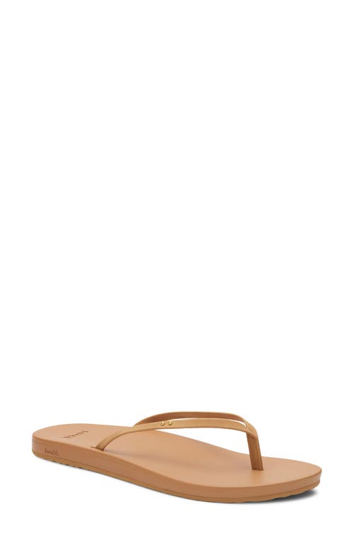 Sanuk Polly Flip Flop in Tan at Nordstrom, Size 10