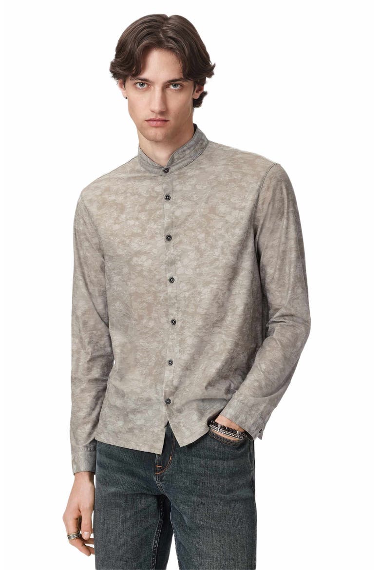 Vistra Cotton Button-Up Shirt, Alternate, color, TURTLE GREEN