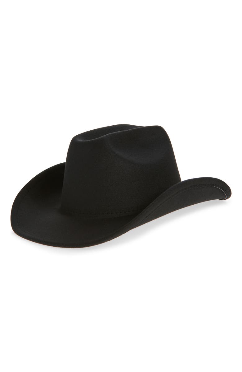 Tasha Western Cowboy Hat, Main, color, Black