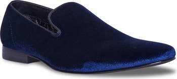 Steve madden shops blue velvet loafers