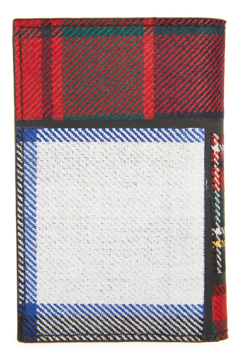 Tartan Patchwork Card Case, Alternate, color, RED