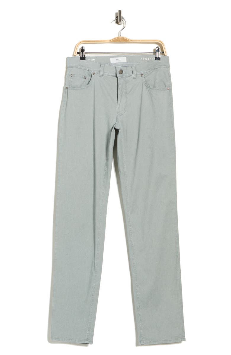 Brax Cooper Fancy Five-Pocket Straight Leg Pants, Alternate, color, Matcha