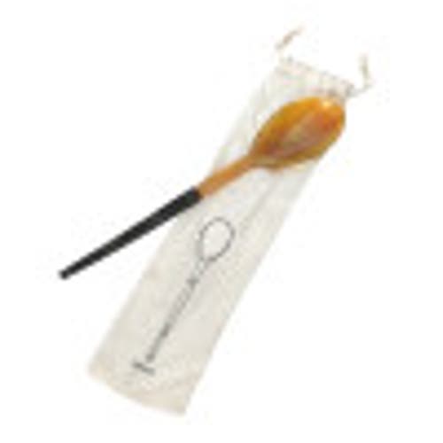 Storied Home Horn Serving Spoon In Brown