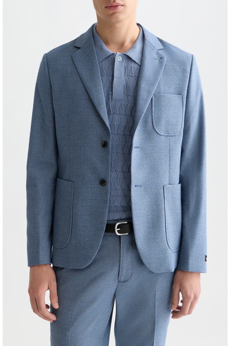 Structured Regular Fit Blazer, Main, color, PAGEANT BLUE