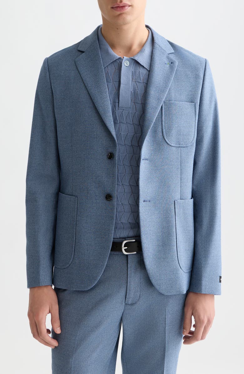 Scotch & Soda Structured Regular Fit Blazer, Main, color, Pageant Blue