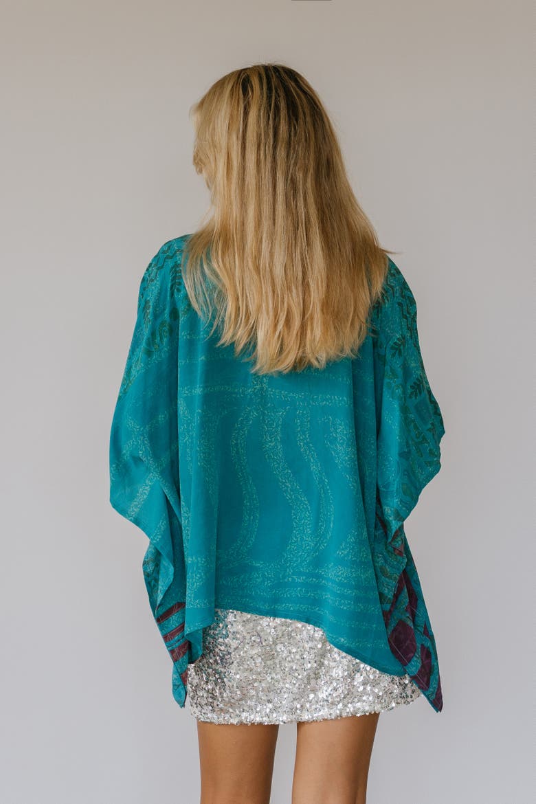 Mini Caftan Spencer, Alternate, color, Blue