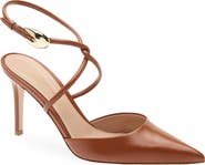 Gianvito Rossi Twist Ankle Strap Pointed Toe Pump