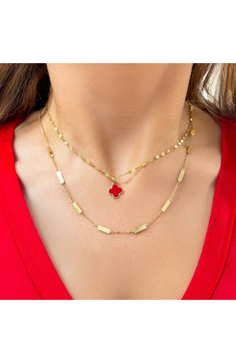 The Lovery Fine Jewelry Gold Bar Chain Necklace, Alternate, color, Gold