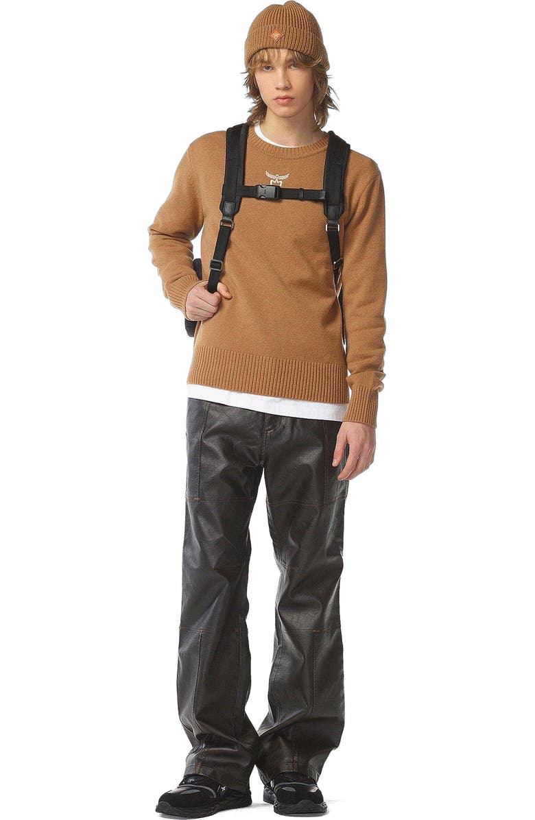 MCM Stark Backpack in Recycled Nylon, Alternate, color, Black