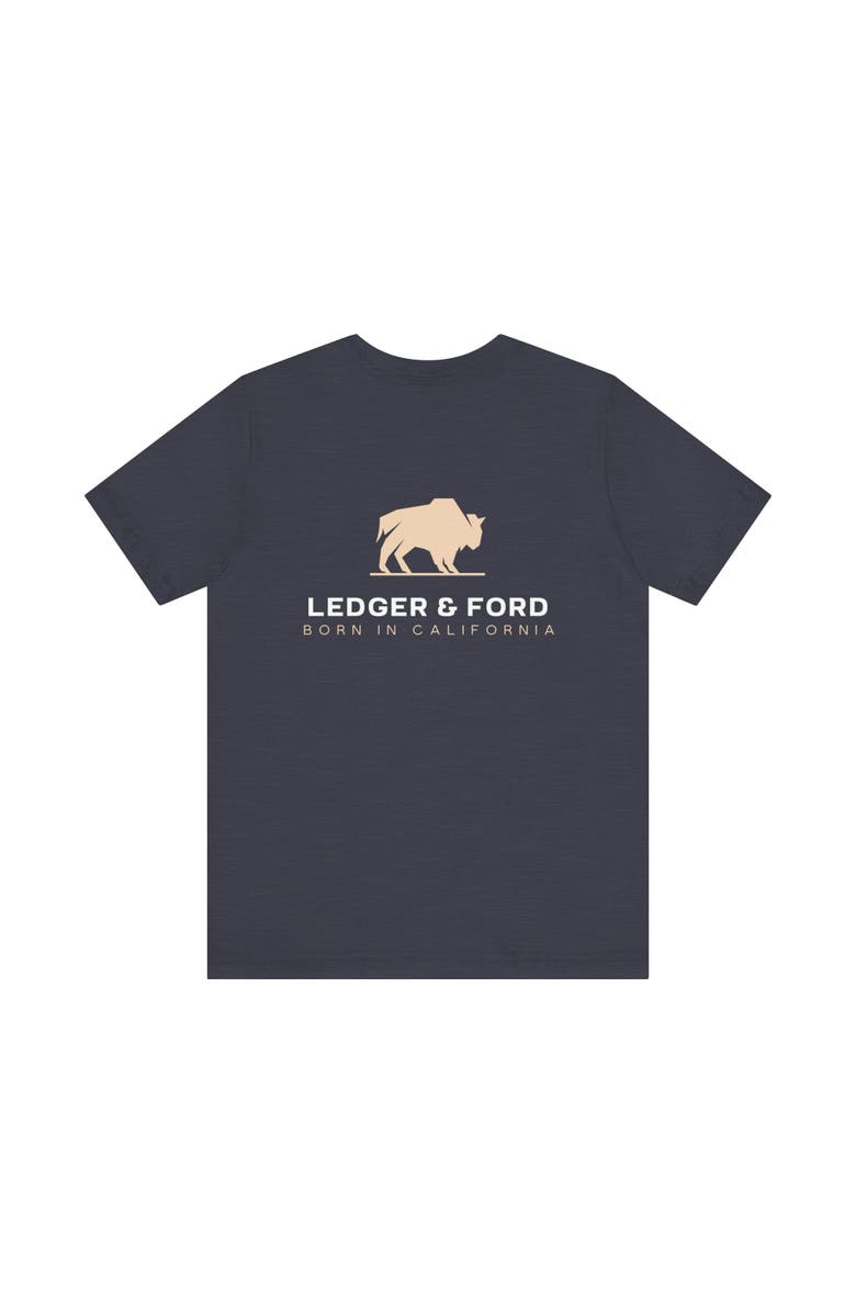 Ledger & Ford L&F Bull Graphic Tee, Alternate, color, Navy