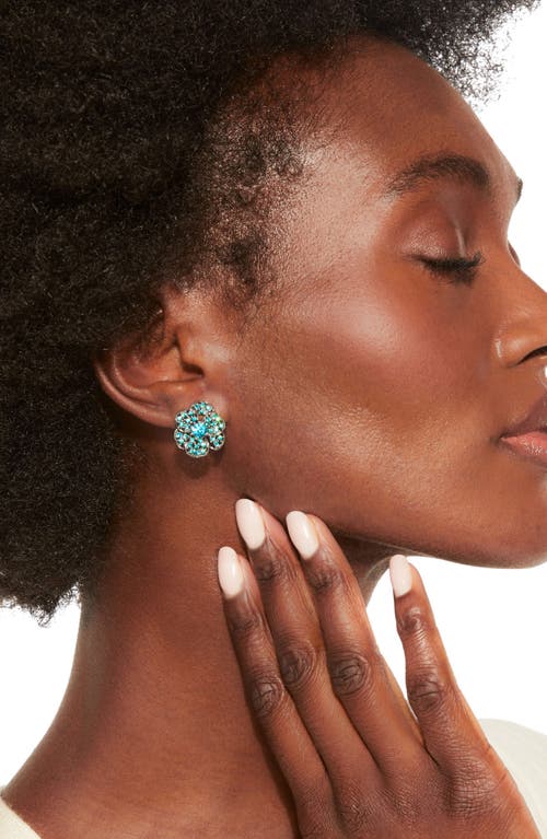 KURT GEIGER KURT GEIGER LONDON CRYSTAL PAVÉ FLOWER STUD EARRINGS