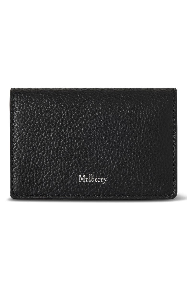 Mulberry Continental Card Case, Main, color, Black