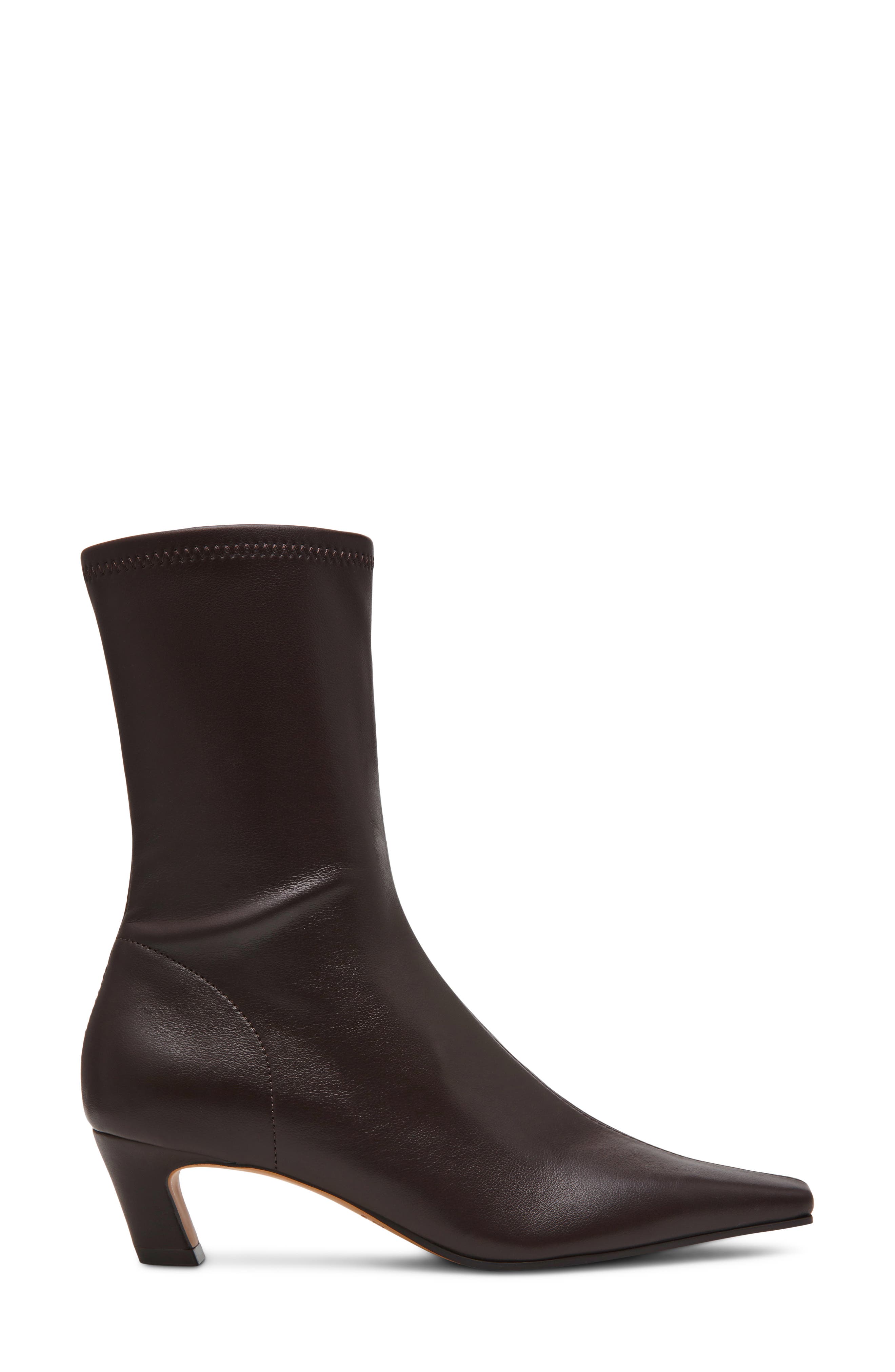 Kimmens Faux Leather Bootie, Alternate, color, BROWN