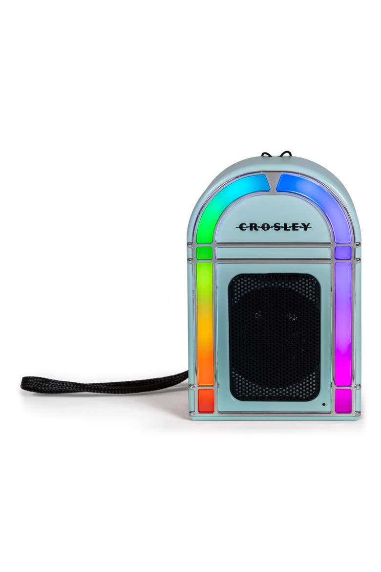 Mini Jukebox Bluetooth® Speaker, Alternate, color, AQUA BLUE