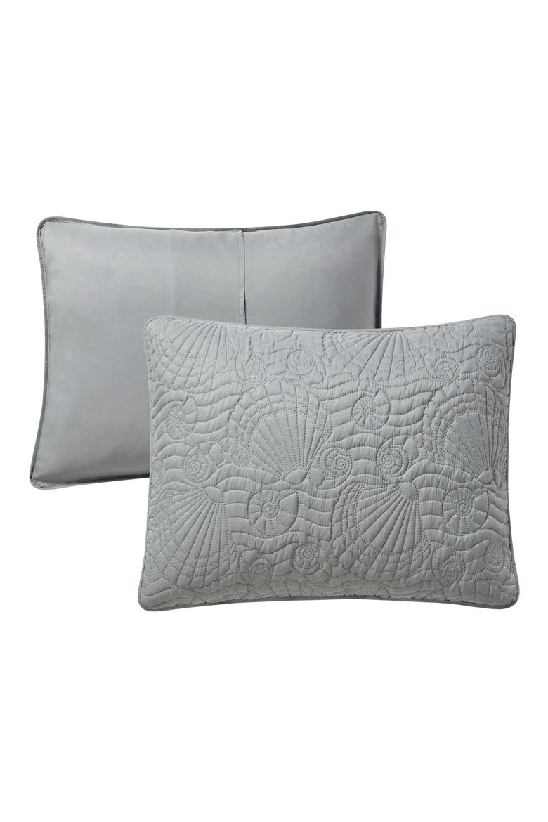 Ocean Solid 3-Piece Quilt Set, Alternate, color, GREY
