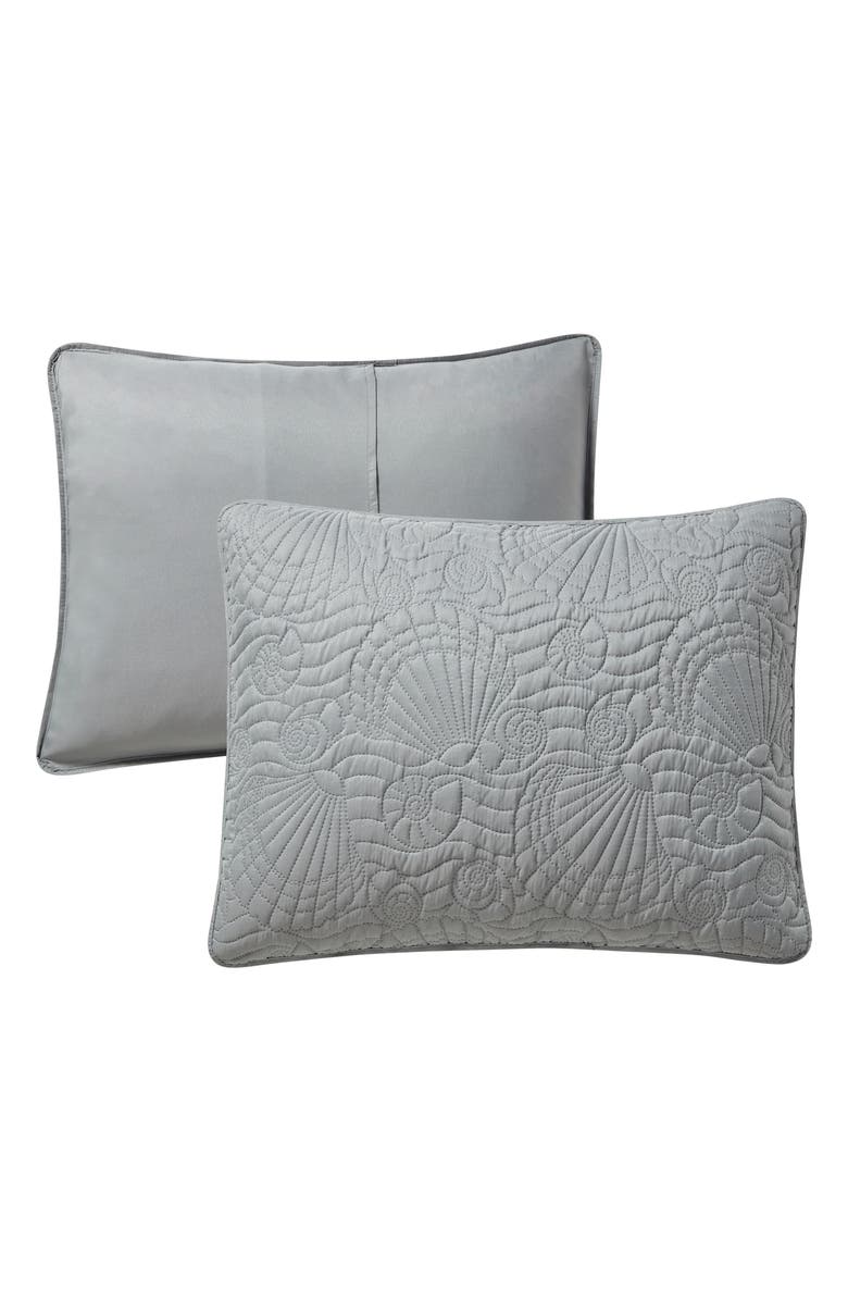 VCNY HOME Ocean Solid 3-Piece Quilt Set, Alternate, color, Grey