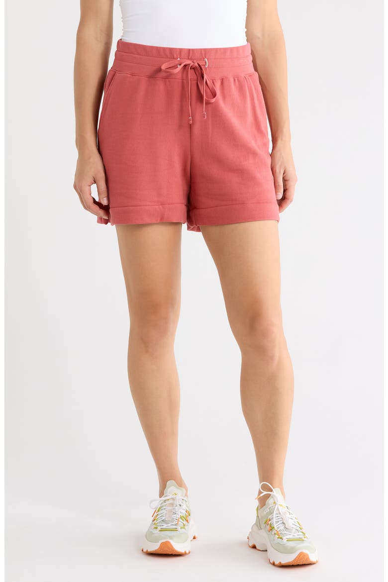 Marina Del Mar Tie Waist Cotton Shorts, Main, color, WILD
