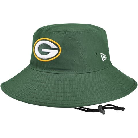 Men's New Era Green Green Bay Packers Main Bucket Hat