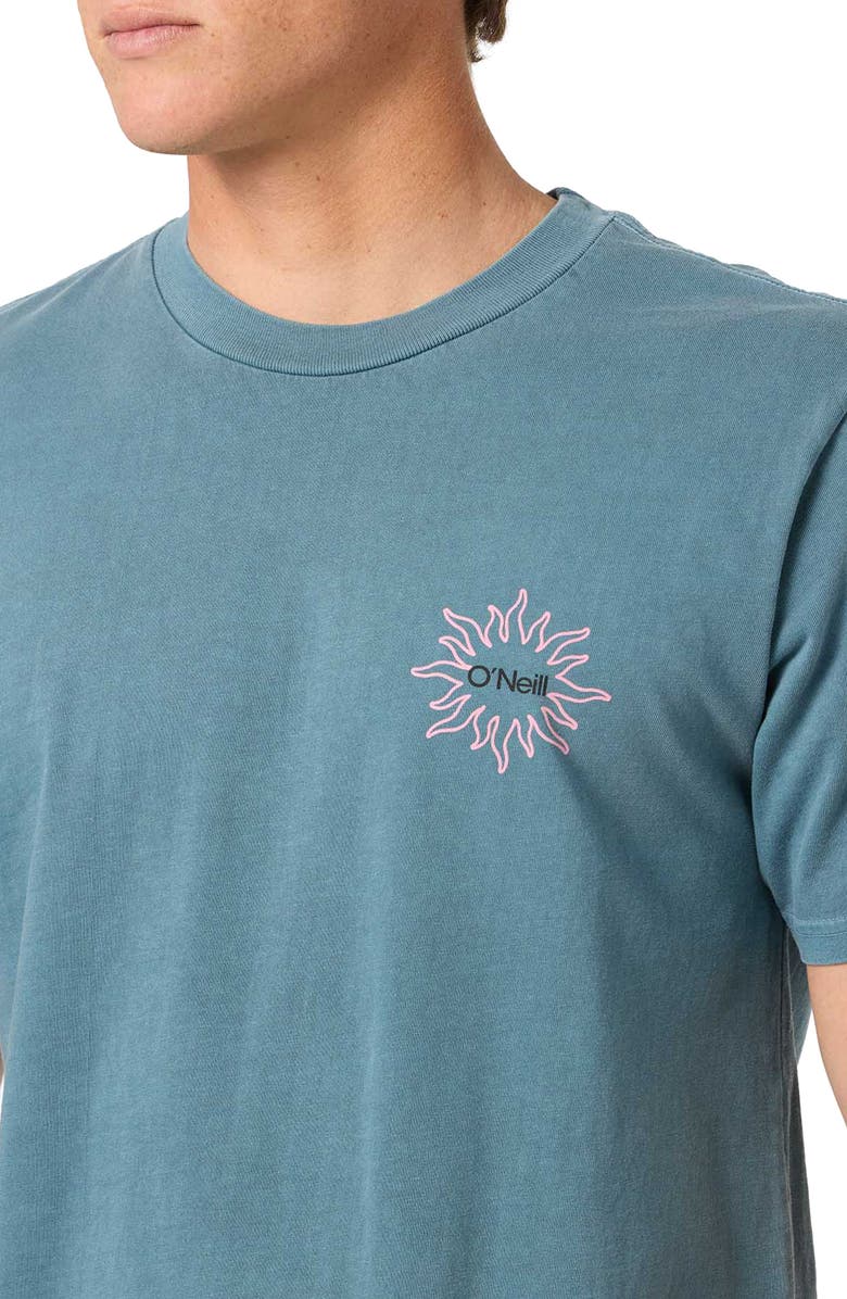 O'Neill Sun Palm Graphic T-Shirt, Alternate, color, Aegean Blue