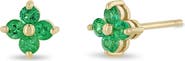 Zoë Chicco Quad Emerald Stud Earrings