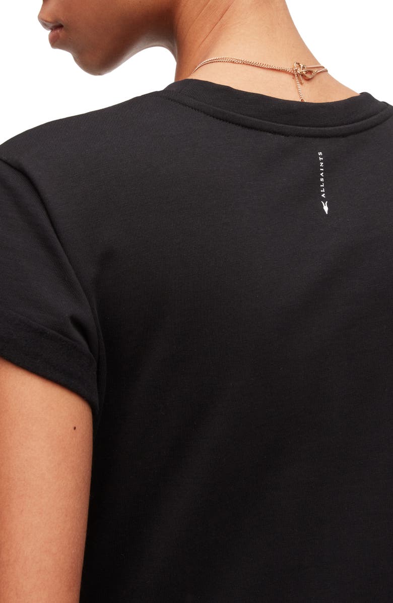 AllSaints Anna Cotton Maxi Dress, Alternate, color, Black