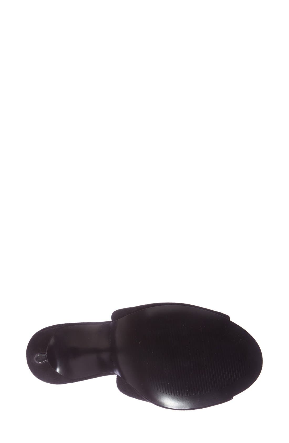 'Essie' Mule, Alternate, color, BLACK SUEDE