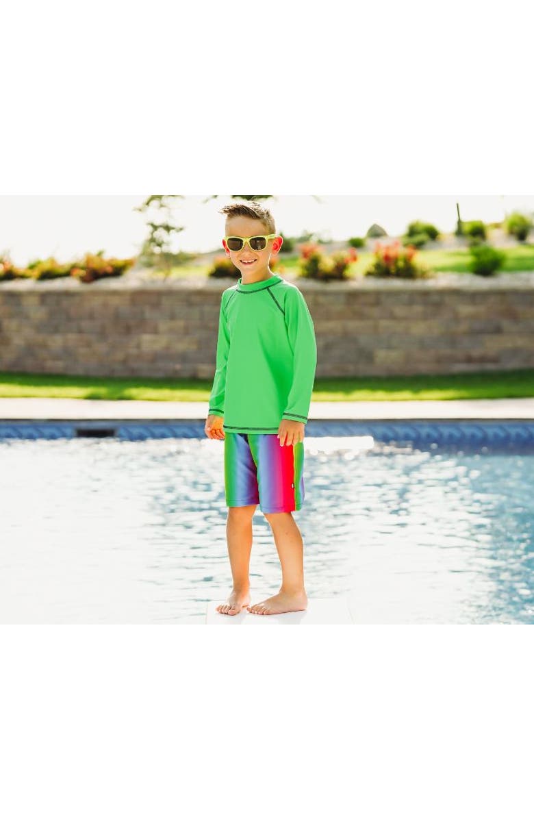 CITY THREADS Boys UPF 50+ Long Sleeve Rashguard, Alternate, color, Black