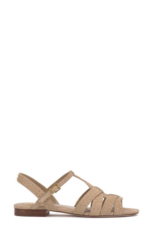 Vince Camuto Chaya Studded Gladiator Sandal In Brown
