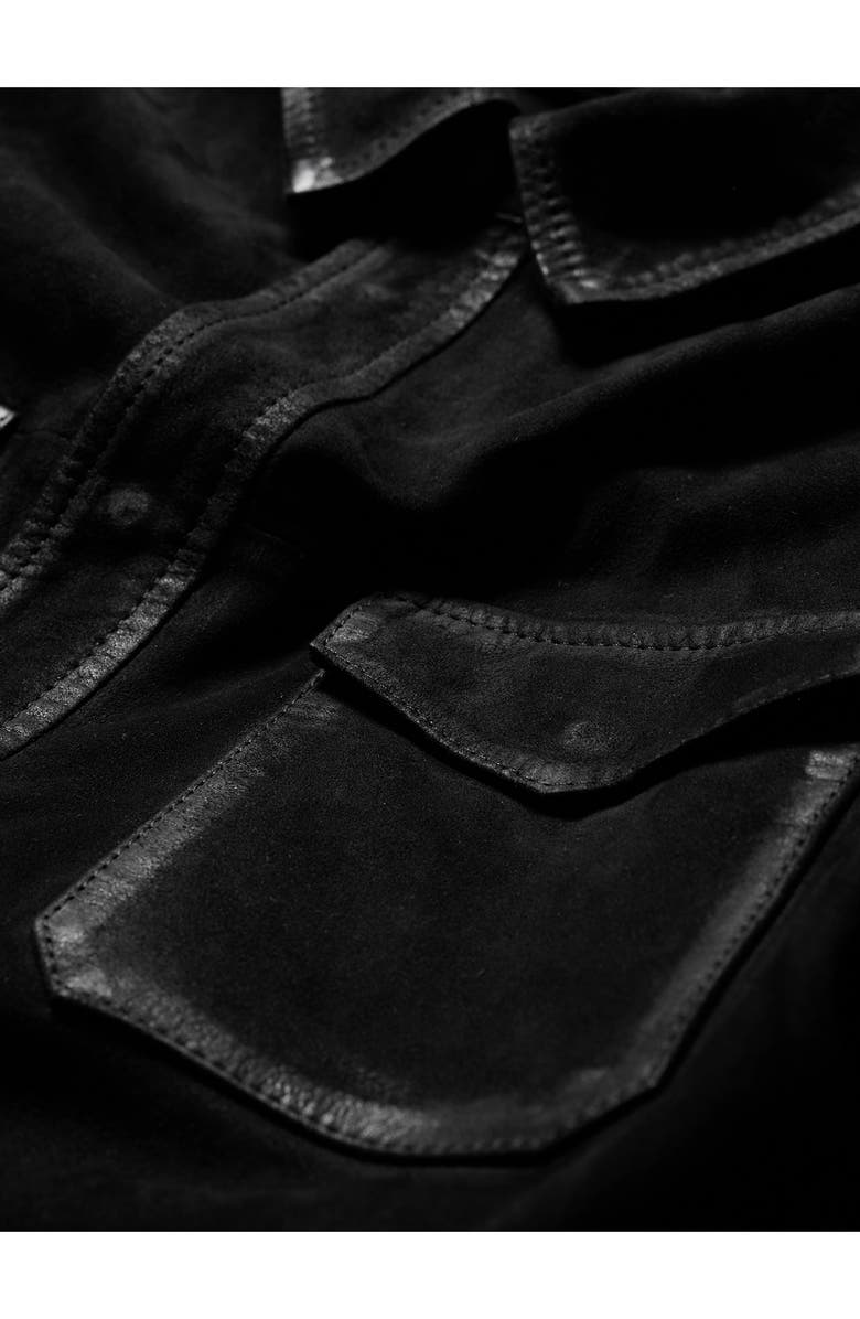 John Varvatos Izzy Suede Shirt Jacket, Alternate, color,