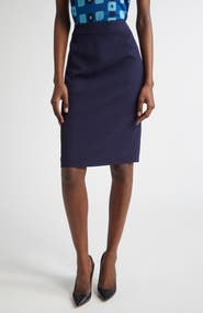 ST. JOHN Stretch Twill Pencil Skirt