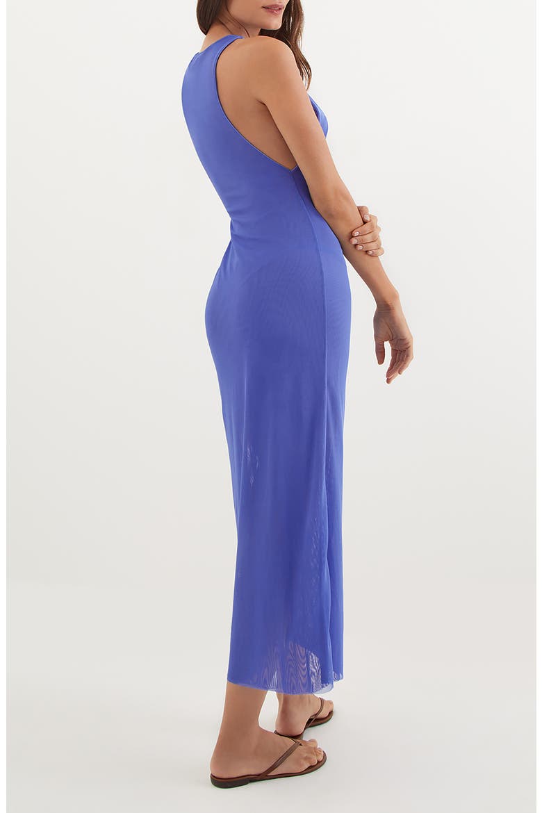 Getty Mesh Cover-Up Dress, Alternate, color, BLUE