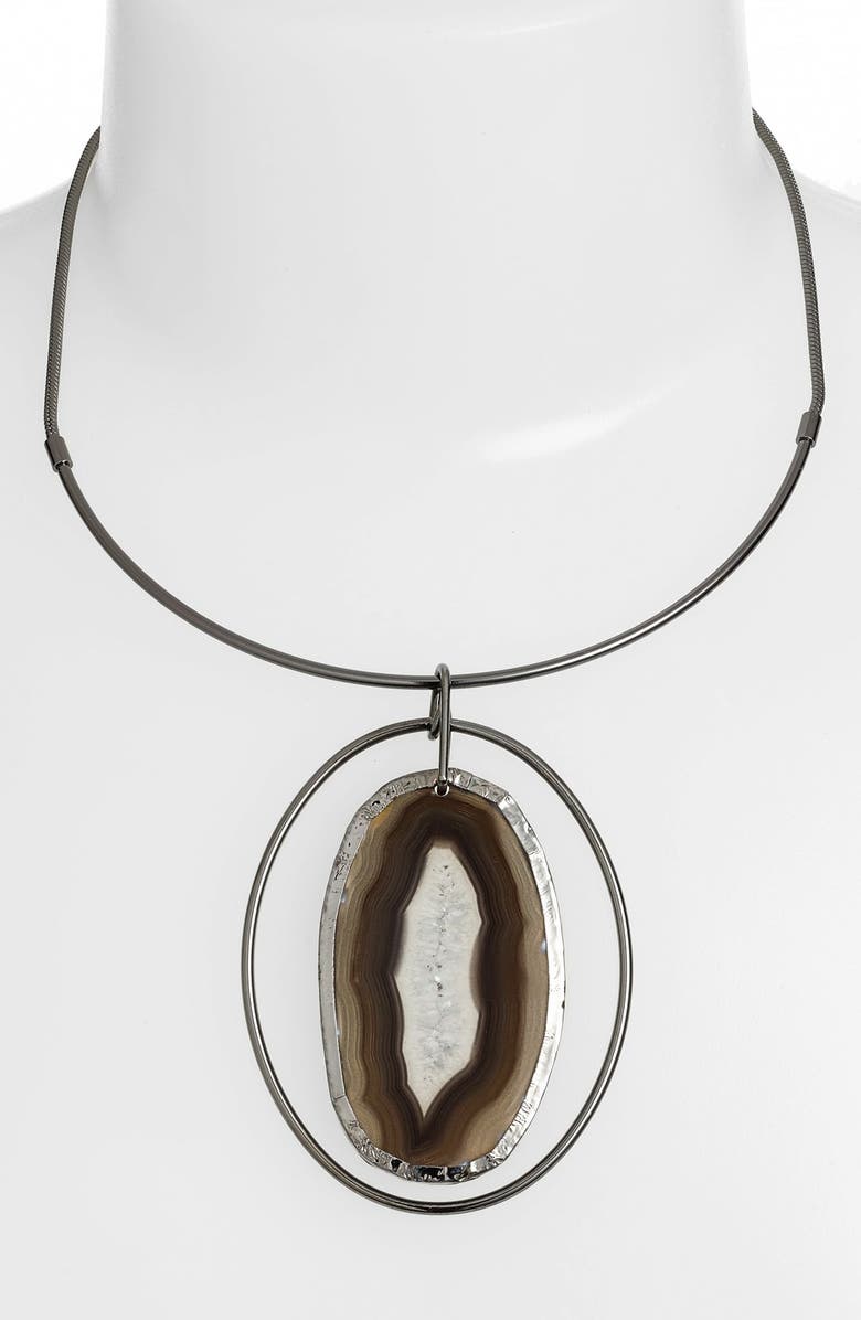 Nordstrom Agate Collar Necklace, Alternate, color, 