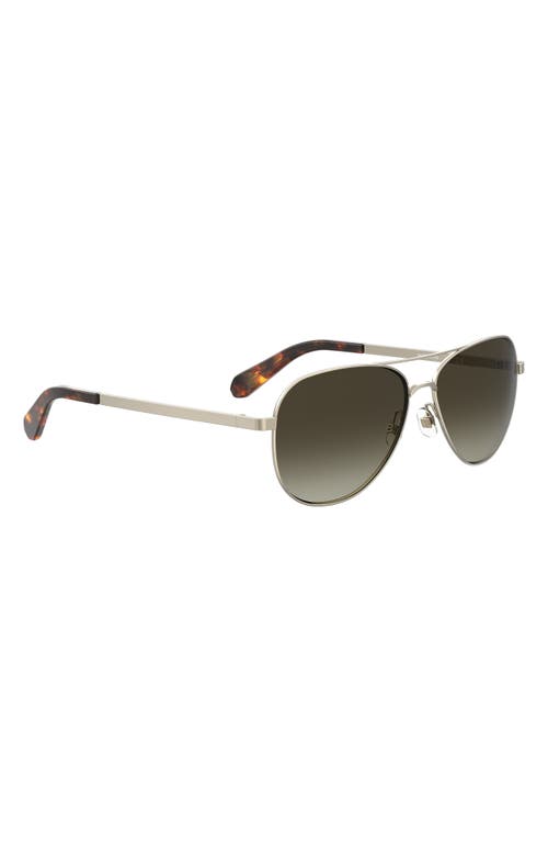 Kate Spade Bellamys 52mm Gradient Rectangular Sunglasses In 0j5g-ha